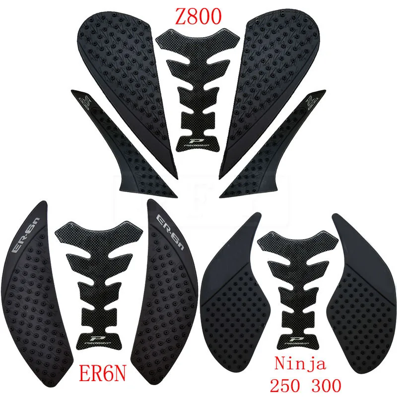 Противоскользящие наклейки на бак для Kawasaki ER6N 2006 2019 Z800 2012 2016 2017 2018 Ninja 250 300 Z250 Z300 2013