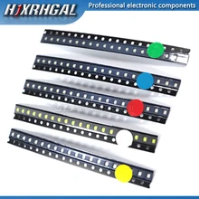 100 шт. 0603 SMD светодиодный набор, красный, желтый, синий, зеленый, белый, 5 цветов каждый, 20 шт. Электронный Набор для творчества hjxrhgal