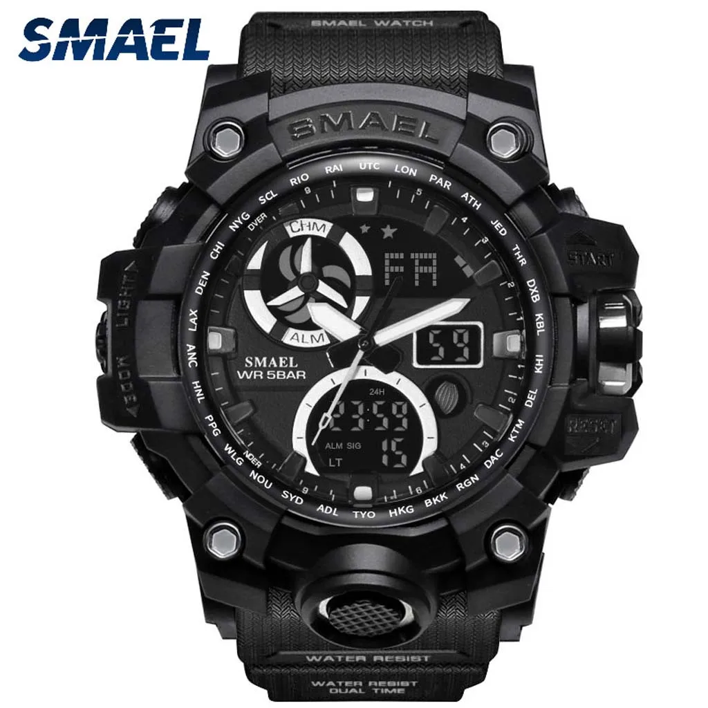 Мужские часы с цифровой подсветкой, мужские военные светодиодный наручные часы, военные водонепроницаемые спортивные часы, цифровые erkek kol saati,#10
