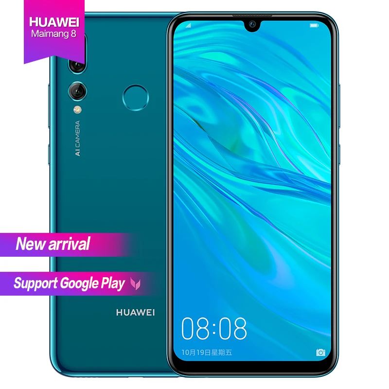 Huawei Maimang 8 Android 9 6 21 &quotполный экран 2340x1080 1080P Восьмиядерный лицевой + сканер