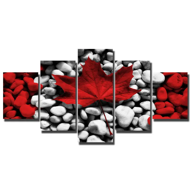 Artryst 5 Pieces Canvas Photo Prints Canada Rocks Wall Art Picture