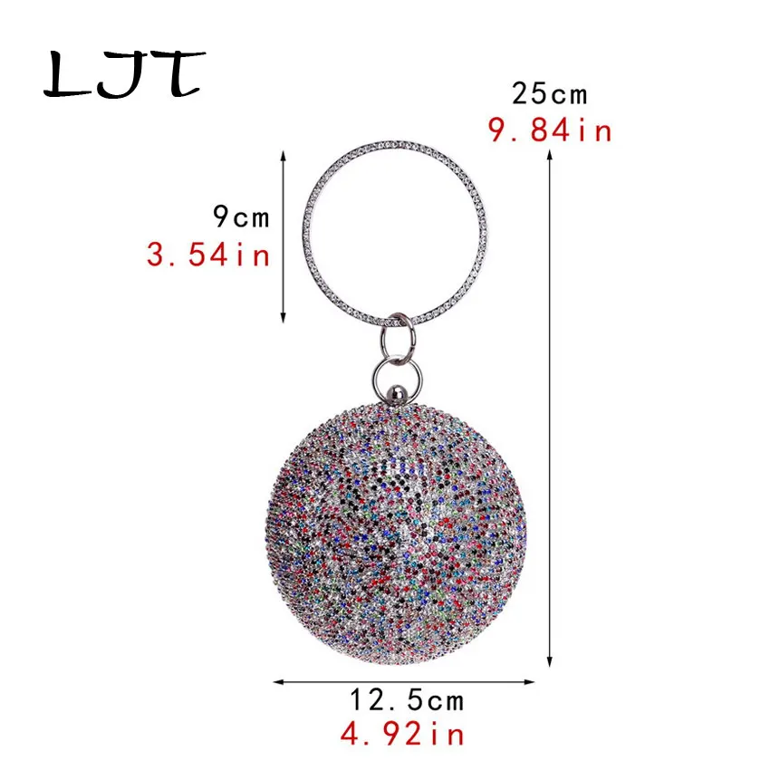 LJT новинка 2019 вечерние сумки клатчи с инкрустированным бриллиантом Женская