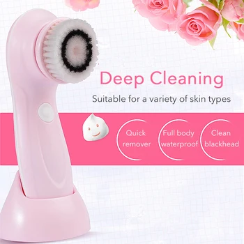 

Usb Electric Facial Cleanser Wash Face Cleaning Machine Skin Pore Cleaner Body Cleansing Massage Mini Beauty Massager Brush