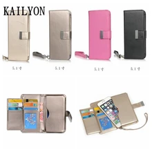 KAILYON 5inch Universal Leather Wallet Pouch Case 