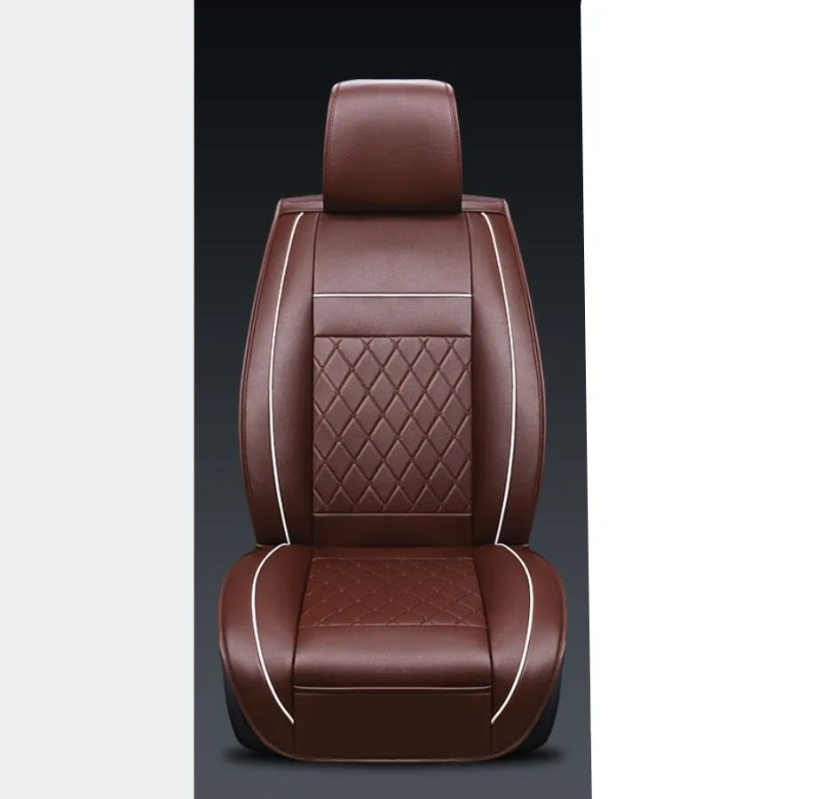 Чехол для автокресла из искусственной кожи Универсальный подходит для большинства автомобилей для Mitsubishi mirage Space Star Mini Coupe Vela Vitz - Название цвета: 1pc Standard Edition
