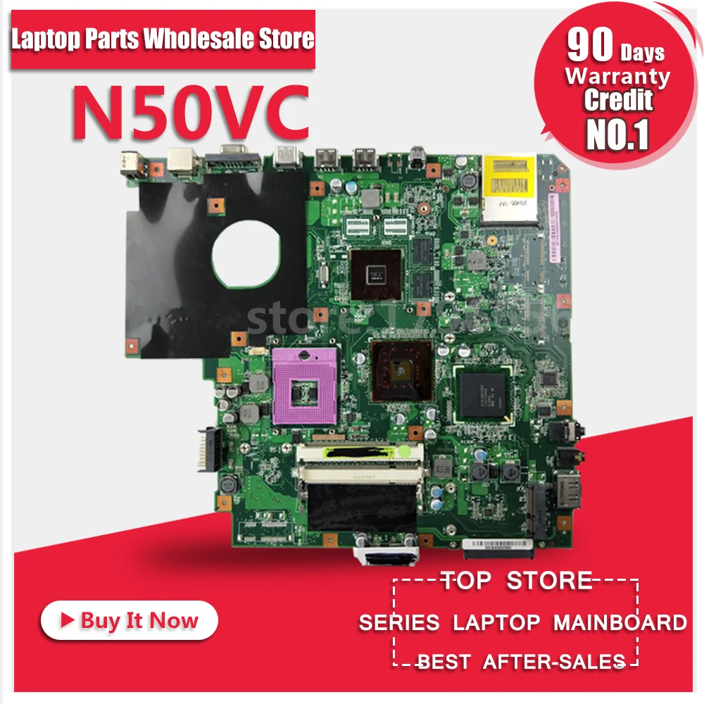Laptop Motherboard For ASUS N50VC N50VN N50V 4 Memory System Board Main