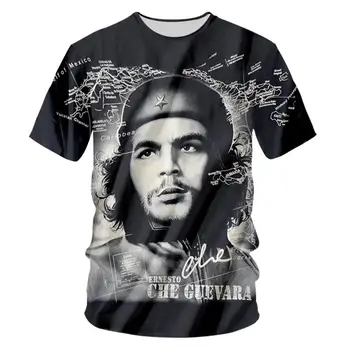 

Vintage 3D Print Argentina Hero Che Guevara Tshirt Men's Cool Streetwear Tee T shirt Boys Summer Casual T-shirt Man Clothes 5XL