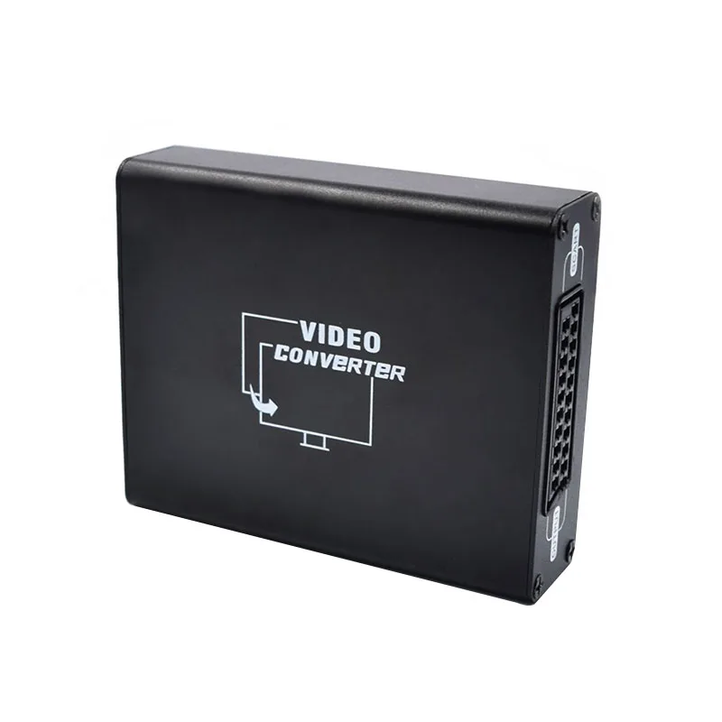 Larryjoe высококачественный HD Переходник HDMI-scart композитный видео конвертер стерео аудио адаптер для ТВ игр