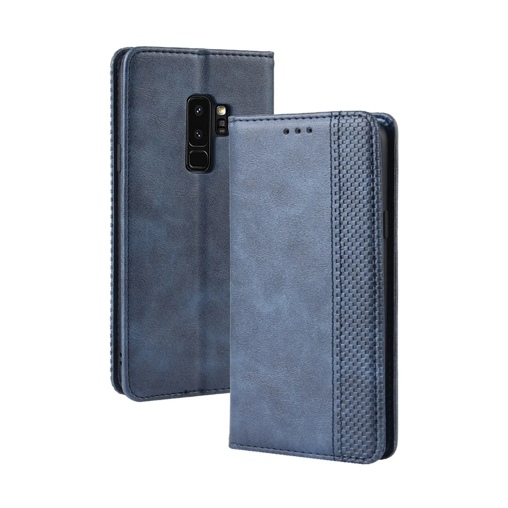 Новинка чехол бумажник из искусственной кожи для Samsung Galaxy S9 + Plus S9Plus флип телефона