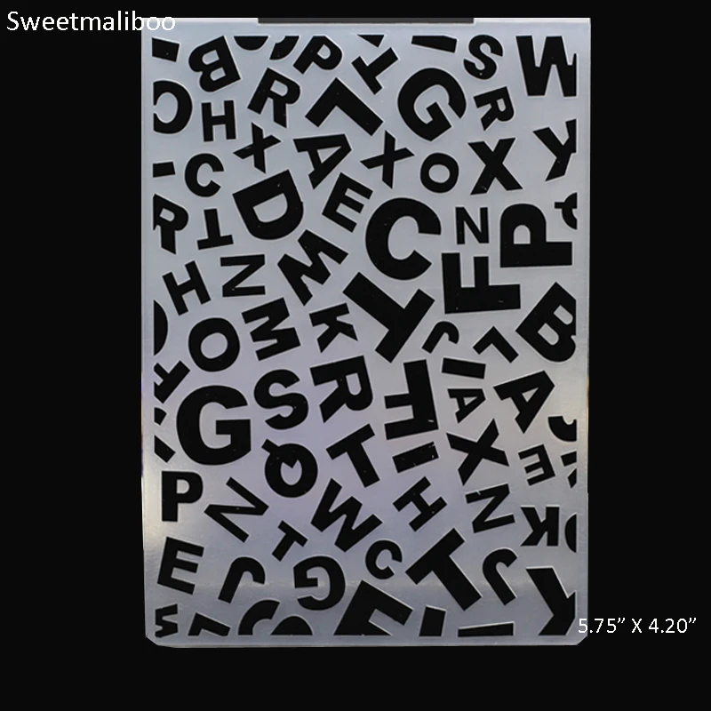 EF-0058 lettters embossing  1