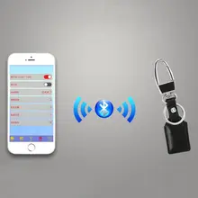 Унисекс автомобильный смарт-держатель для ключей из натуральной кожи, брелок для ключей от потери, кошелек для поиска ключей, Bluetooth, gps, органайзер с приложением