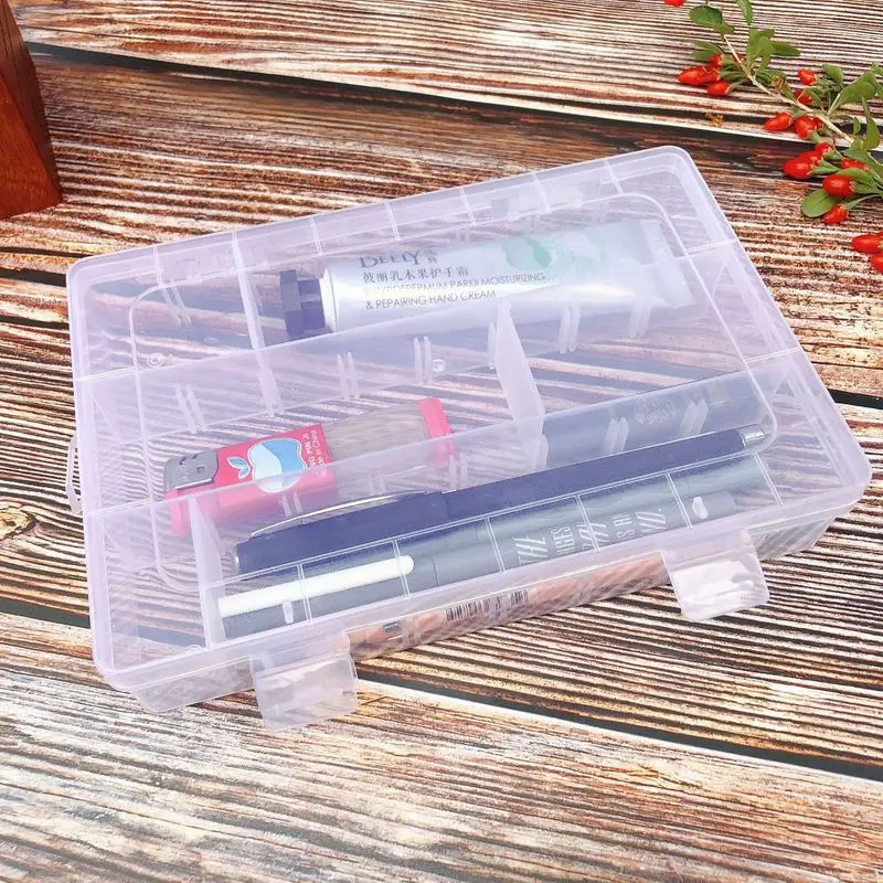24 отсека коробка для хранения практичный регулируемый пластиковый прозрачный чехол для колец, бусин дисплей для ювелирных изделий Органайзер коробка для хранения