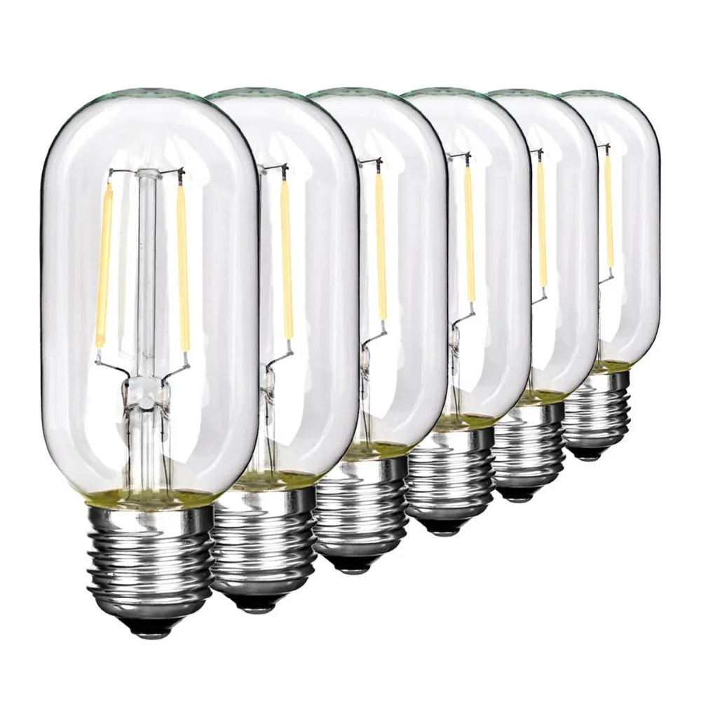 2W/4W/6W LED COB 85 280V Bulb T45 Cool/Warm Edison Bulb E26/E27