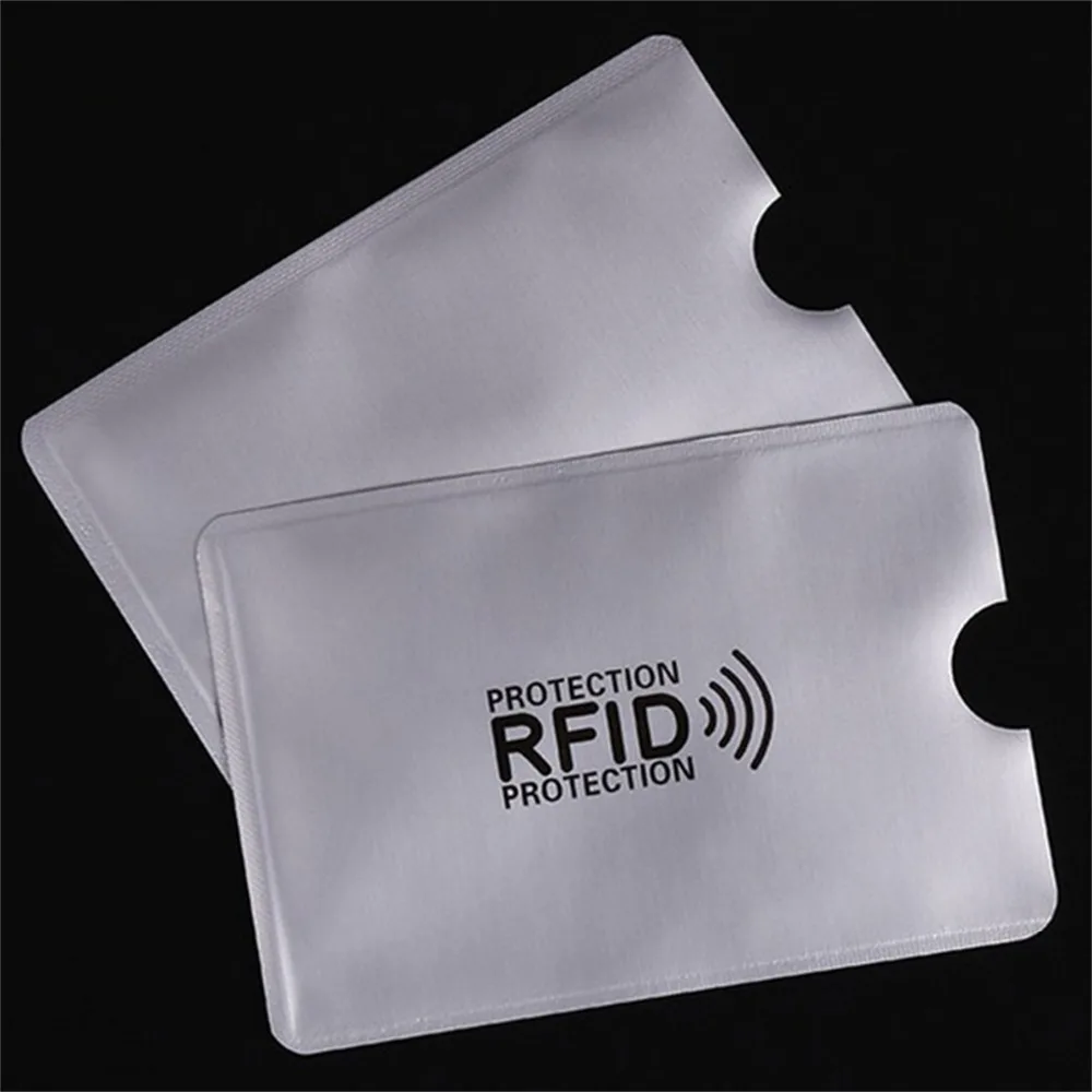 

OWGYML 10pcs/set RFID Shielded Sleeve Card Blocking 13.56mhz IC card Protection NFC security card prevent unauthorized scanning
