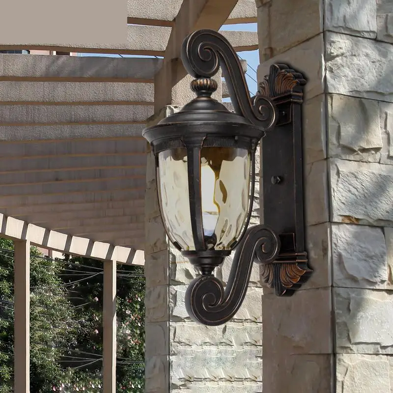 Nordic Outdoor Wall Lamp Waterproof Large led Exterior light Garden sconce wall lights Corridor ...
