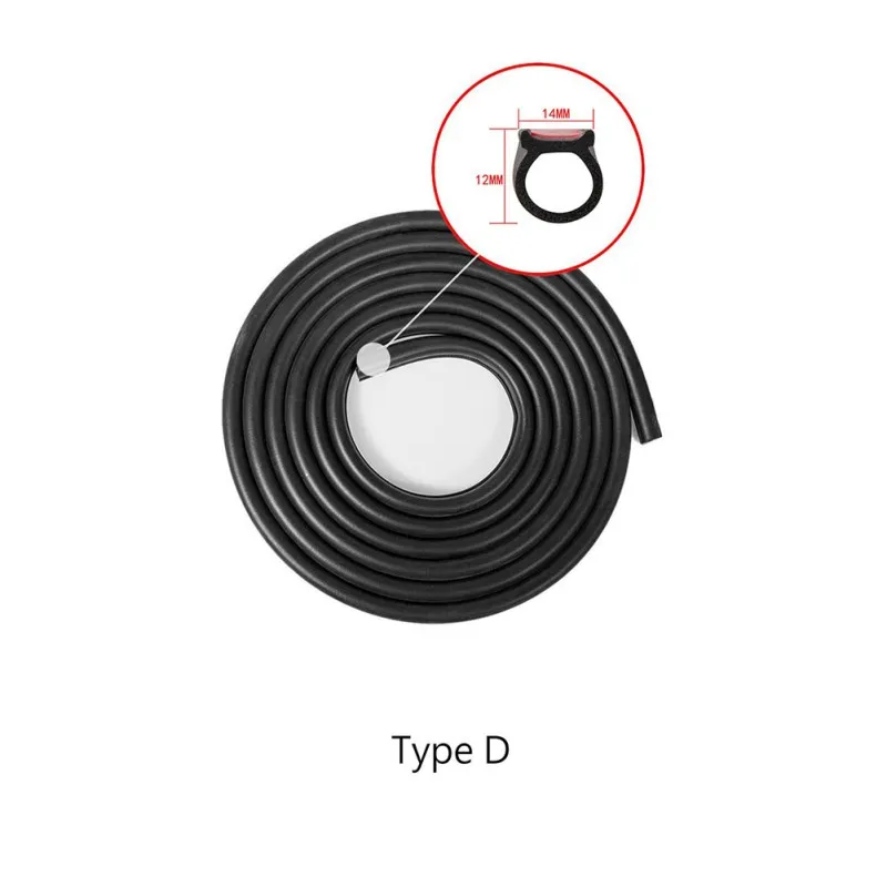 Полосы боковой обрез шумоизоляция 4 метра уплотнение двери автомобиля звукоизоляция Авто уплотнительная прокладка для двери резиновый уплотнитель