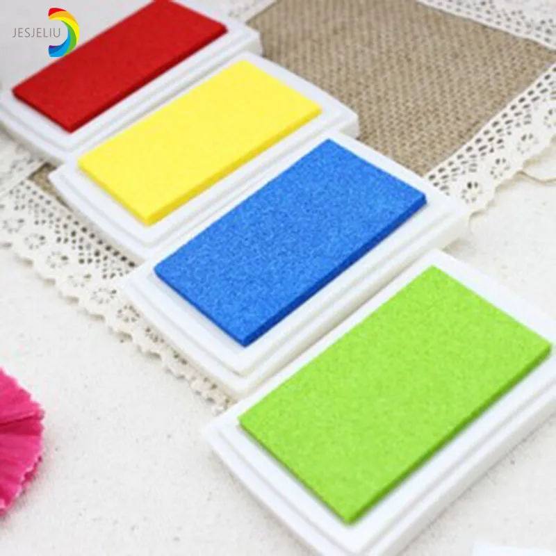 

JESJELIU Homemade DIY Gradient Color ink Pad Multicolour Inkpad Stamp Decoration Fingerprint Scrapbooking Accessories