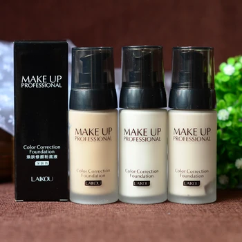

LAIKOU 3 Colors Makeup Face Foundation Liquid Perfect Cover Concealer Long Lasting Moisturizing Oil-control Facial Base Liquid