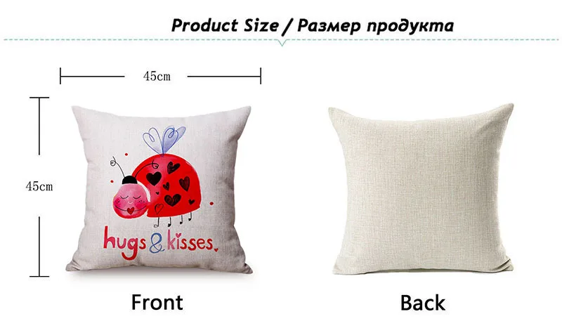 Pink Love Expression Girl The Inner Purest Love Story Simple Room Decorative Cushion Cover Cotton Linen Sofa Throw Pillow Cover K116-11