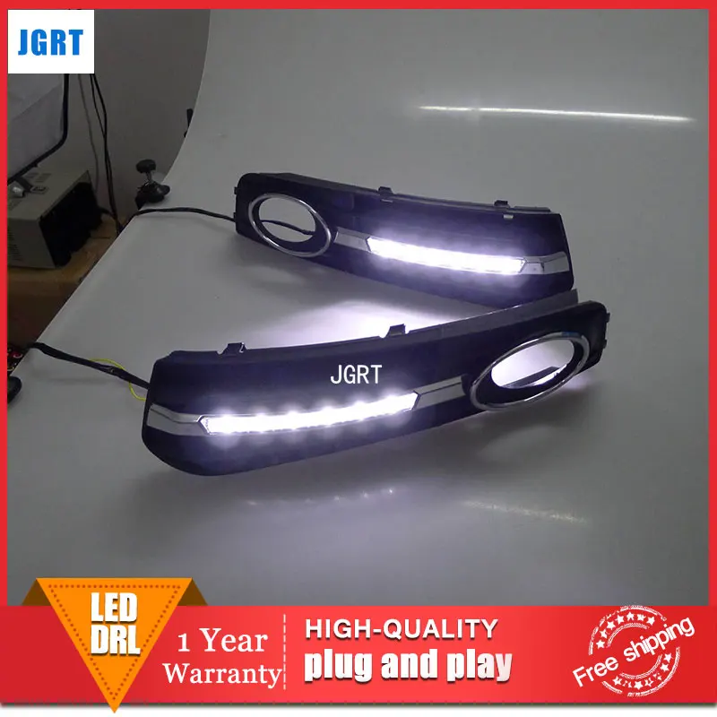 

car styling 2009-2011 For Audi A4L LED DRL For A4L led fog lamps daytime running light High brightness guide LED DRL