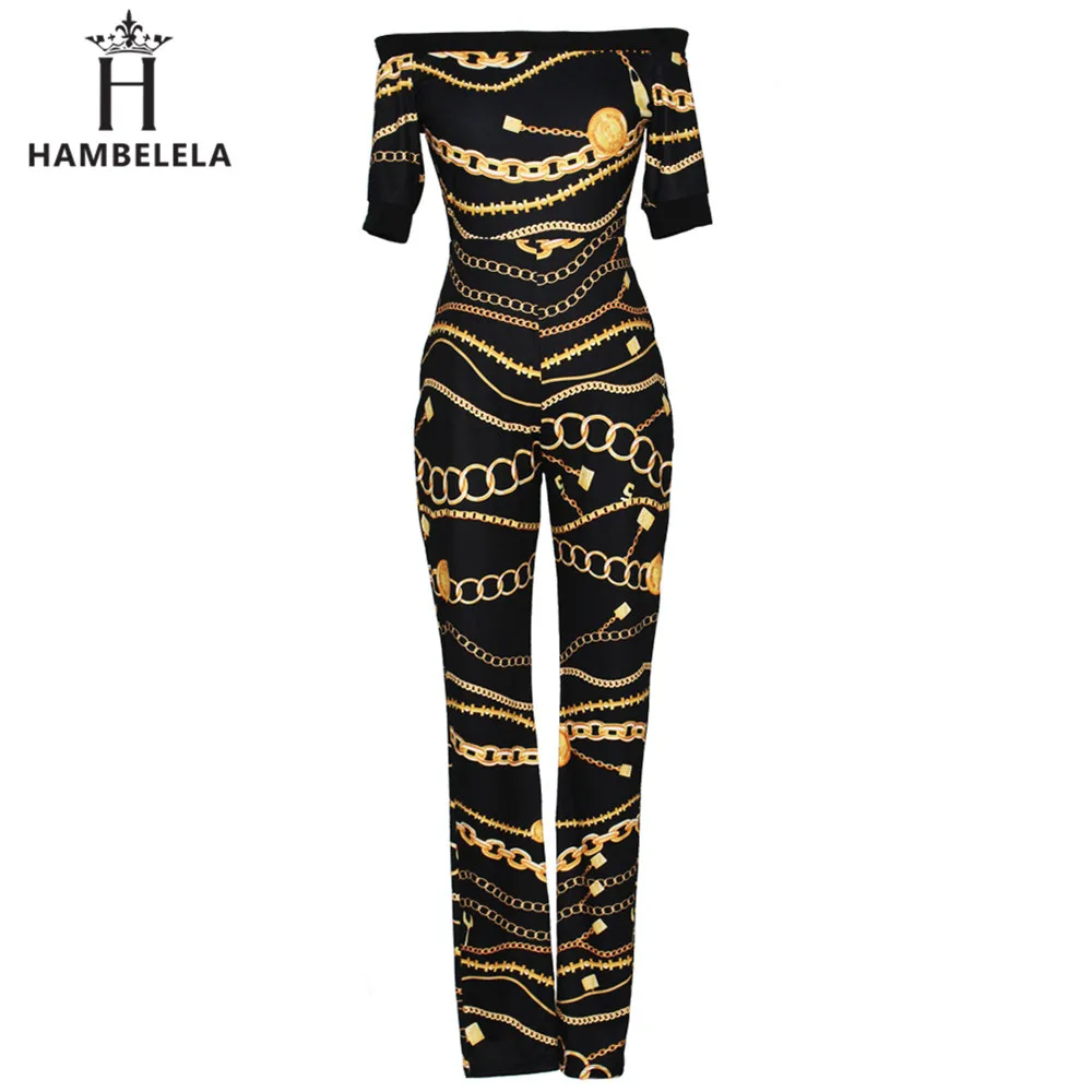 HAMBELELA 2017 New Women Sexy Bodycon Jumpsuit Off The Shoulder Slash Neck Stretchy Printed Brand Party Long Rompers Overalls (7)