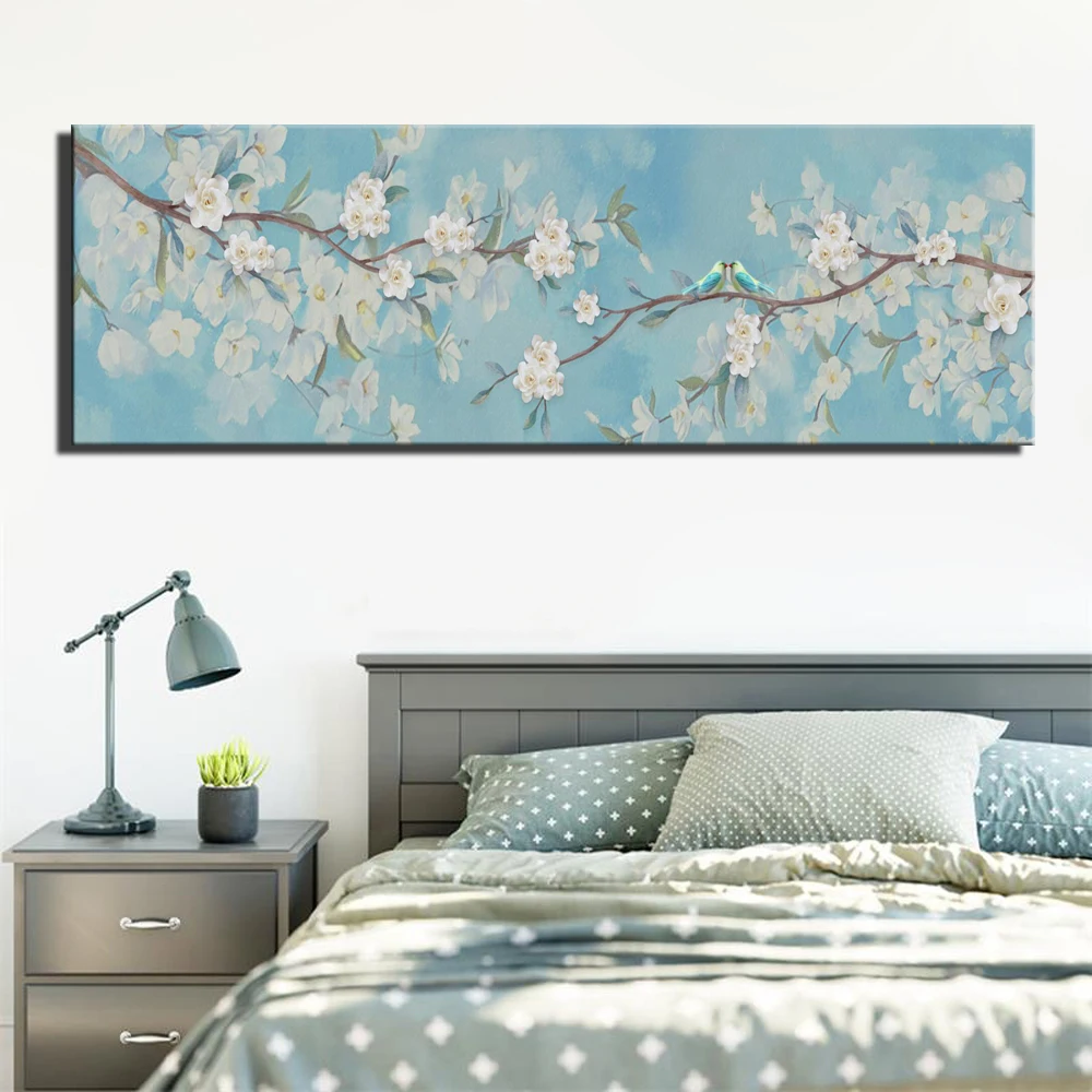 

Plum Blossom Flowers Canvas Painting Large Size Modern Flowers Wall Art Pictures For Bed Room Decor Unframed Posters And Prints