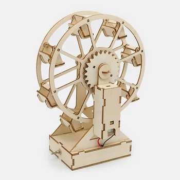 

Handmade Ferris wheel small production material diy assembled child science toy Ferris wheel model