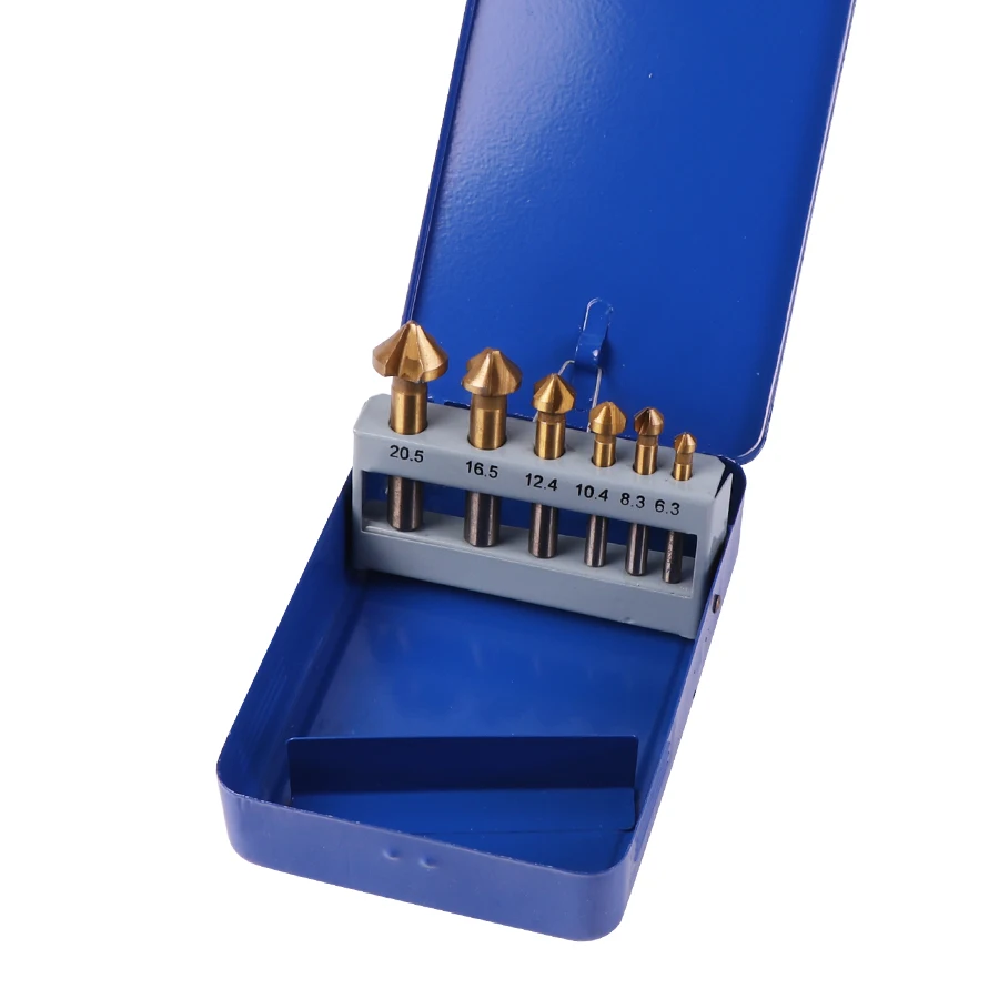 

Titanium 90 degree Chamfering knife Three edges Full grinding Chamfering knife tool sets