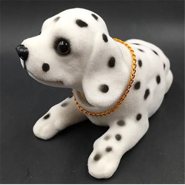 A9B8 Dalmatian Decor Car Nodding Dog Nodding Dog Toy Head Bobbing Stickers 