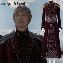 Игра престолов Сезон 8 серия 4 Cersei costume костюм Хэллоуин костюмы блесток наряд косплей Серсея платье плечо Броня