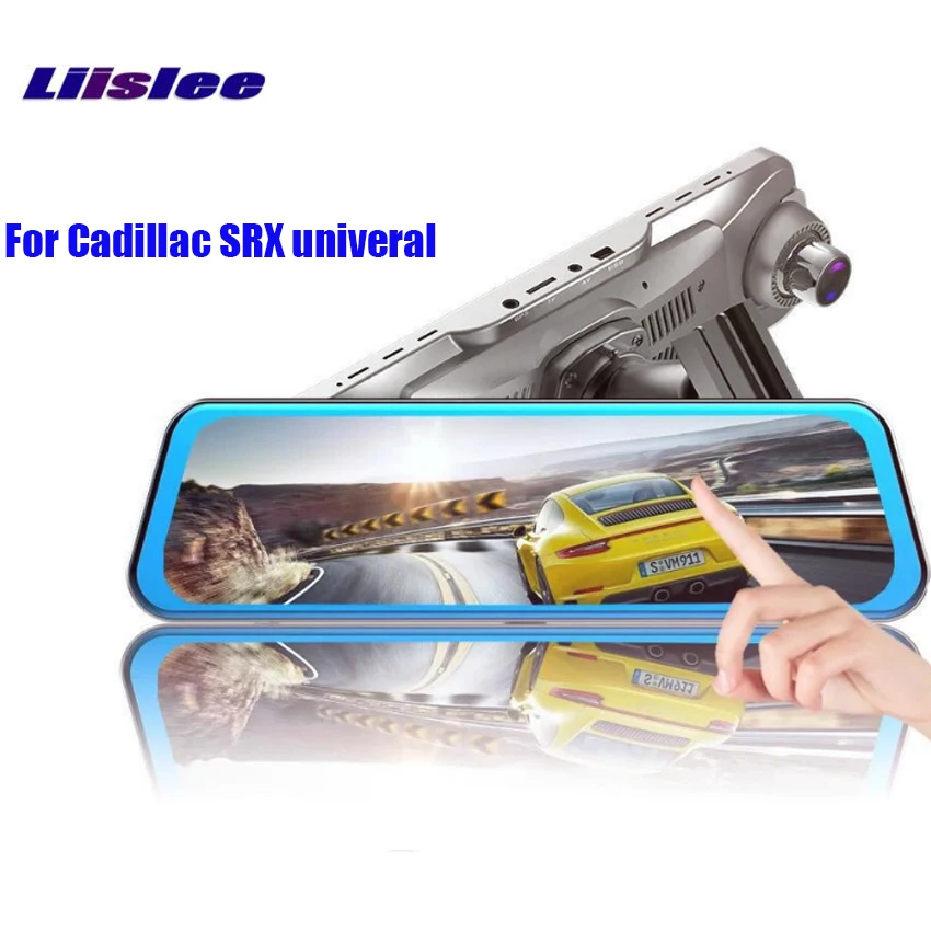 LiisLee 10 inch DVR rearview mirror driving recorder HD matt night vision For Cadillac SRX univeral support gravity sensing | Автомобили и
