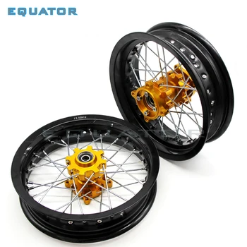 

black motorcycle dirt Pit bike Rims 12mm hole 3.00x12"inch & 2.50x12inch front and rear wheel rim whit CNC hub