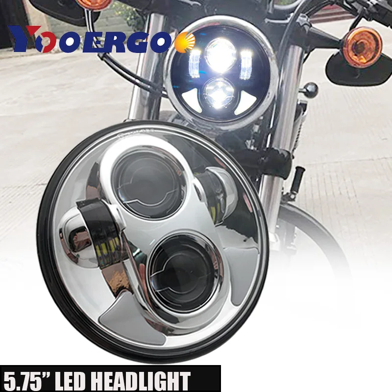 

40w For Triumph Rocket 3 Motorcycle Accessories 5 3/4 " DRL Headlight 5.75 Inch Rocket III LED Headlamp 5 3/4