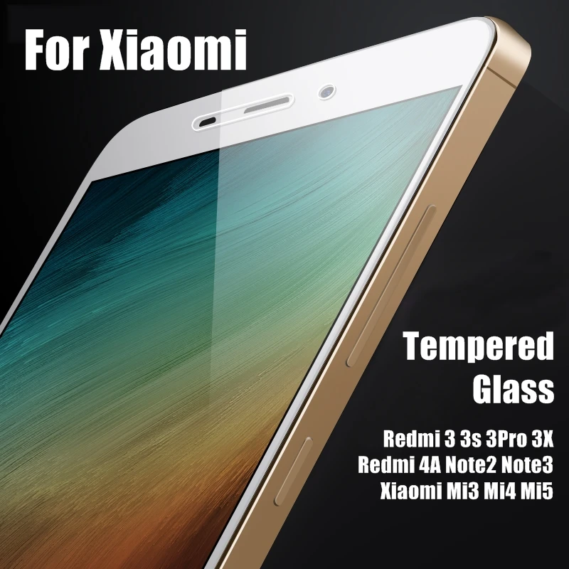 Закаленное стекло для Redmi 4A Note 3 SE Pro 2 Xiaomi Mi5 Mi4 Mi3 Mi4c S 3X защита экрана усиленная