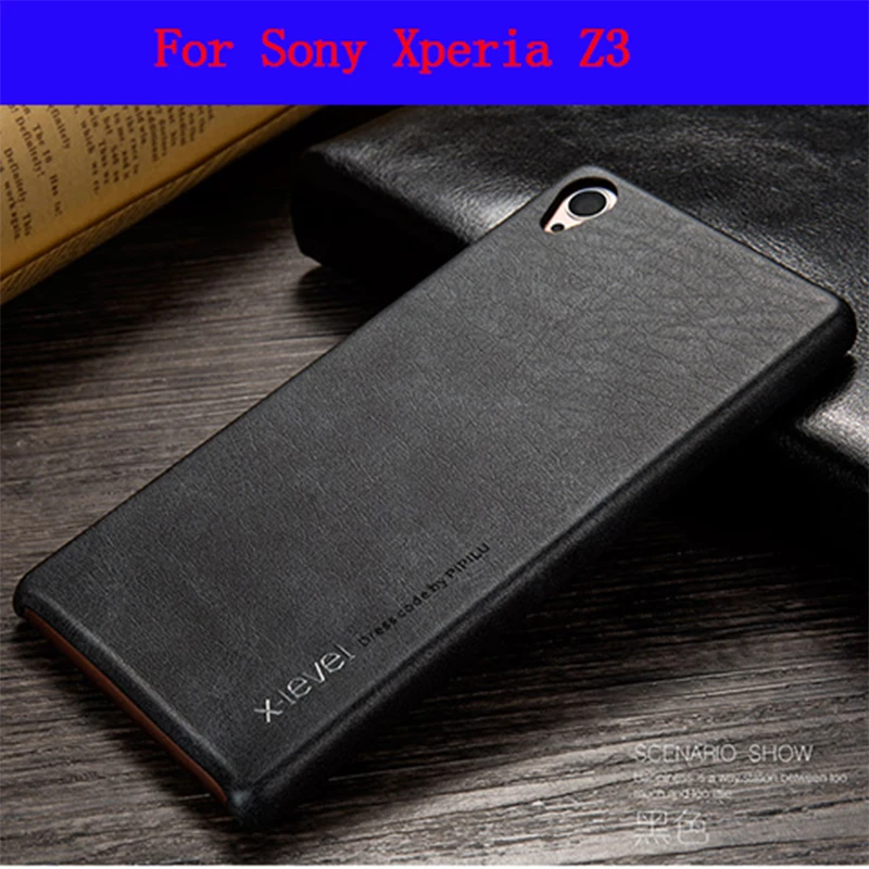 

X-Level Vintage Leather Case For Sony Xperia Z3 D6603 D6653 Ultra thin Retro Phone Cover For Funda Z3v D6633 Leather Cover