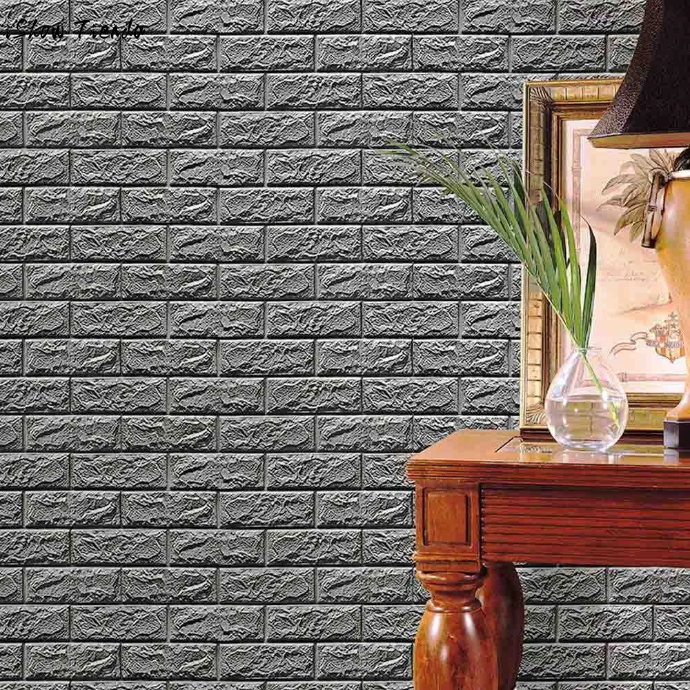 Fashion wall sticker PE Foam 3D Wallpaper DIY Wall Stickers Wall Decor