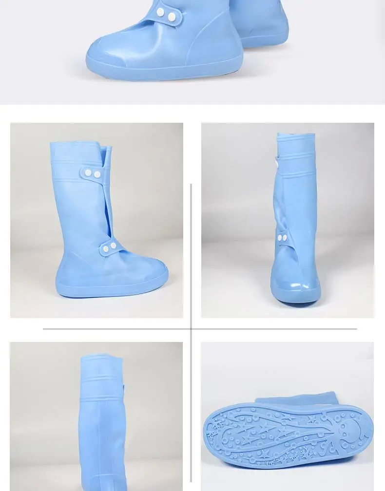 Aleafalling/женские и мужские водонепроницаемые Многоразовые дождевые ботинки с резиновой подошвой; нескользящие уличные мотоциклетные ботинки; размеры 38-45