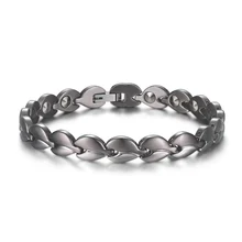 Mesinya 99.99% Германий бусины Титан здоровая терапия модная цепочка браслет для мужчин женщин подарок ювелирных изделий