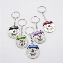 Автомобильный брелок металлический вращающийся диск тормозной брелок автомобильный подвесной брелок с кольцом ювелирный мешок аксессуары Брелоки для ключей брелок для автомобиля