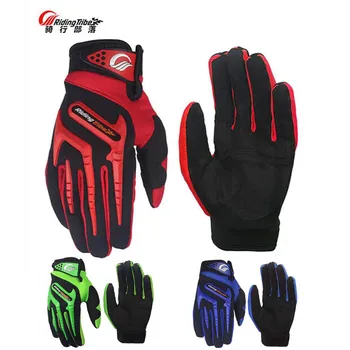 

2017 Summer New Riding Tribe off-road motorcycle gloves full finger motorbike riding glove can touch screen Green red blue color