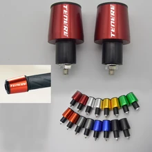 CNC 22mm XT660Z Tampa Guiador Grips Handle Bar End Plugs para YAMAHA Tenere 2008-2015 XJ 600 N S 1995-2002 XJ 600 s com O Logotipo