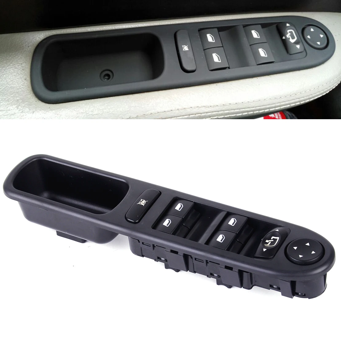 

DWCX New 3 + 6 Pin Car Driver Side Master Window Control Switch 6554.KT / 6554KT / 6554.KS / 6554KS For Peugeot 307 307CC 307SW