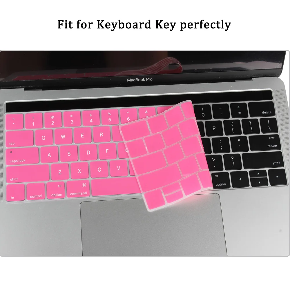 Клавиатура протектор для Macbook новейший Pro 13 15 дюймов с сенсорной панелью A1706 A1707