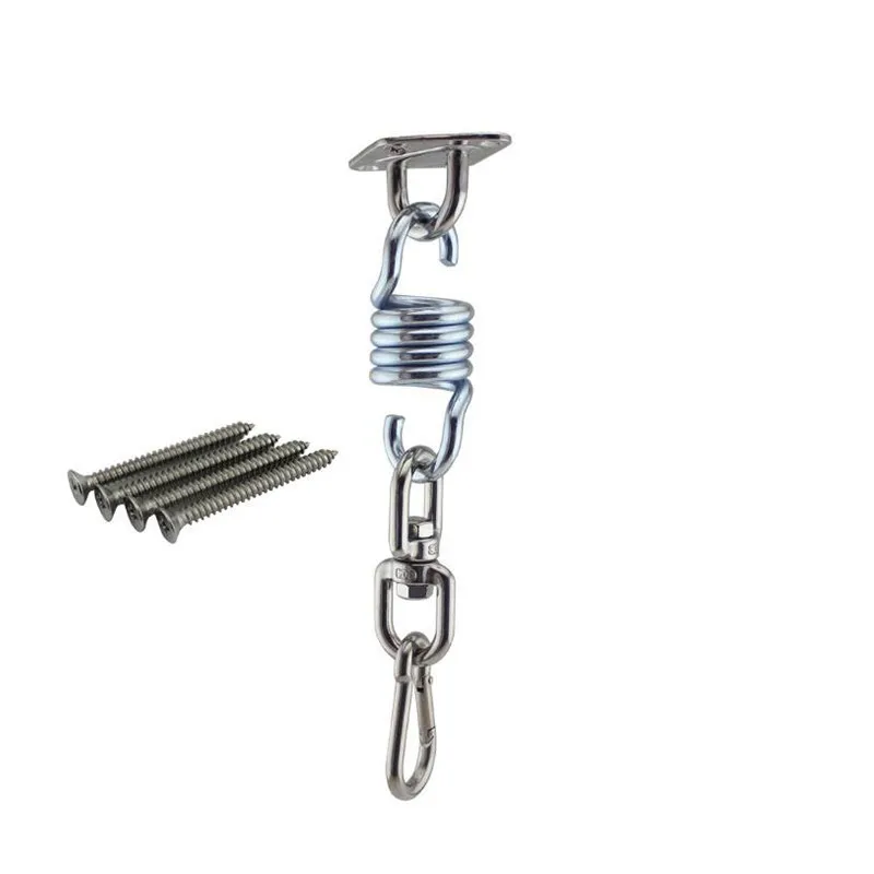 

Hammock Chair Ultimate Hanging accessories Kit 500 LB Capacity Hammock Spring, Swivel Hook, and Ceiling Hammock Mount
