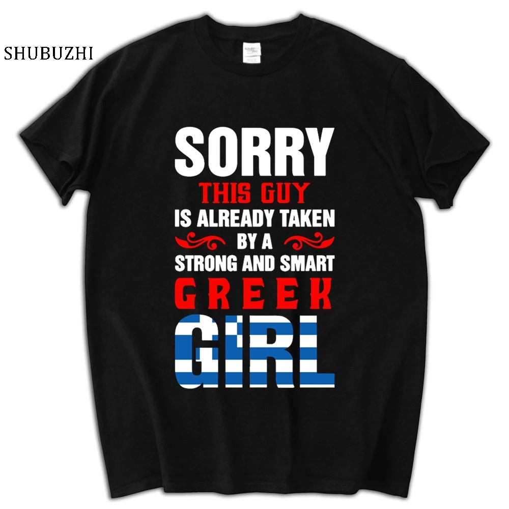 

Greek flag tee shirt men brand cotton T-shirt this guy is already taken a Greece girl t-shirt shubuzhi men tee shirt euro size