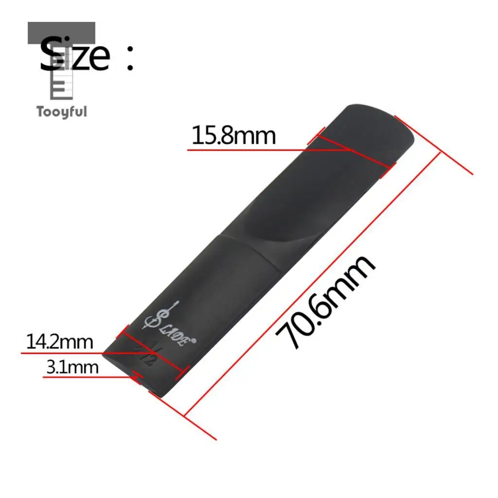 ABS Plastic Alto Sax Saxophone Reed 2.5 Strength for Wind Woodwind Instrument Parts