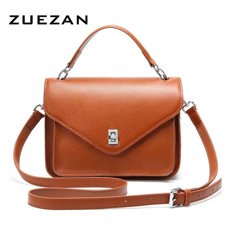 

20*17*10c , Daily Use Flap Satchel Bag,Women Genuine Leather Shoulder Bag, Sweet Girl Messenger Cross body bags A120
