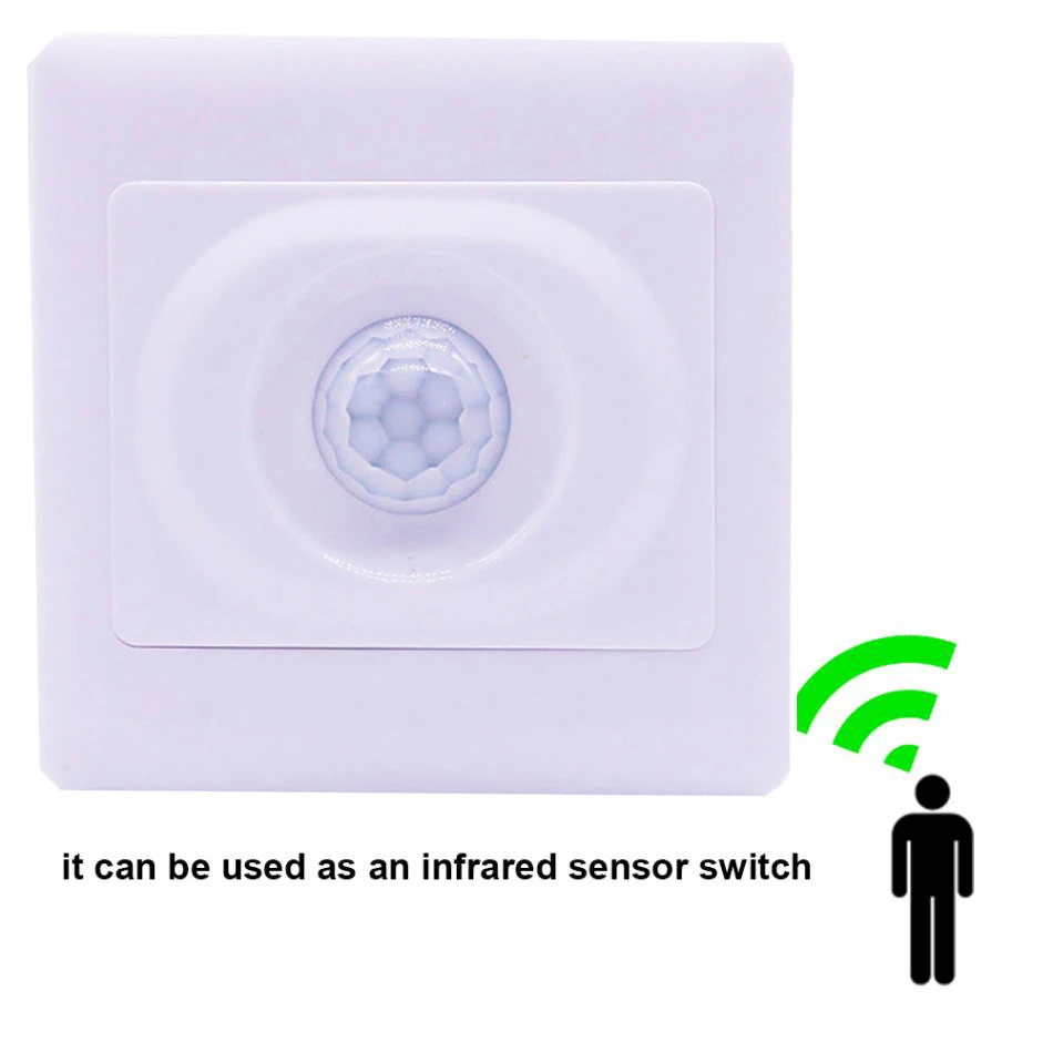 

PIR Infrared Motion Sensor Switch 86Type Concealed 110V220V Automatic Module Light Interrupter Human Sensor Switch Home Corridor
