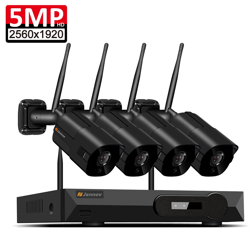 

Einnov 5MP Wifi Camera H.265 Wireless CCTV Cameras System ip Video Surveillance System Kit 5.0MP NVR WI FI Camara Wifi Security