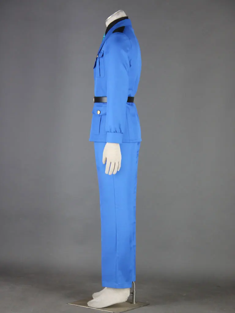 New Axis Powers APH Hetalia North Italy Cosplay Blue Uniform Costume Unisex